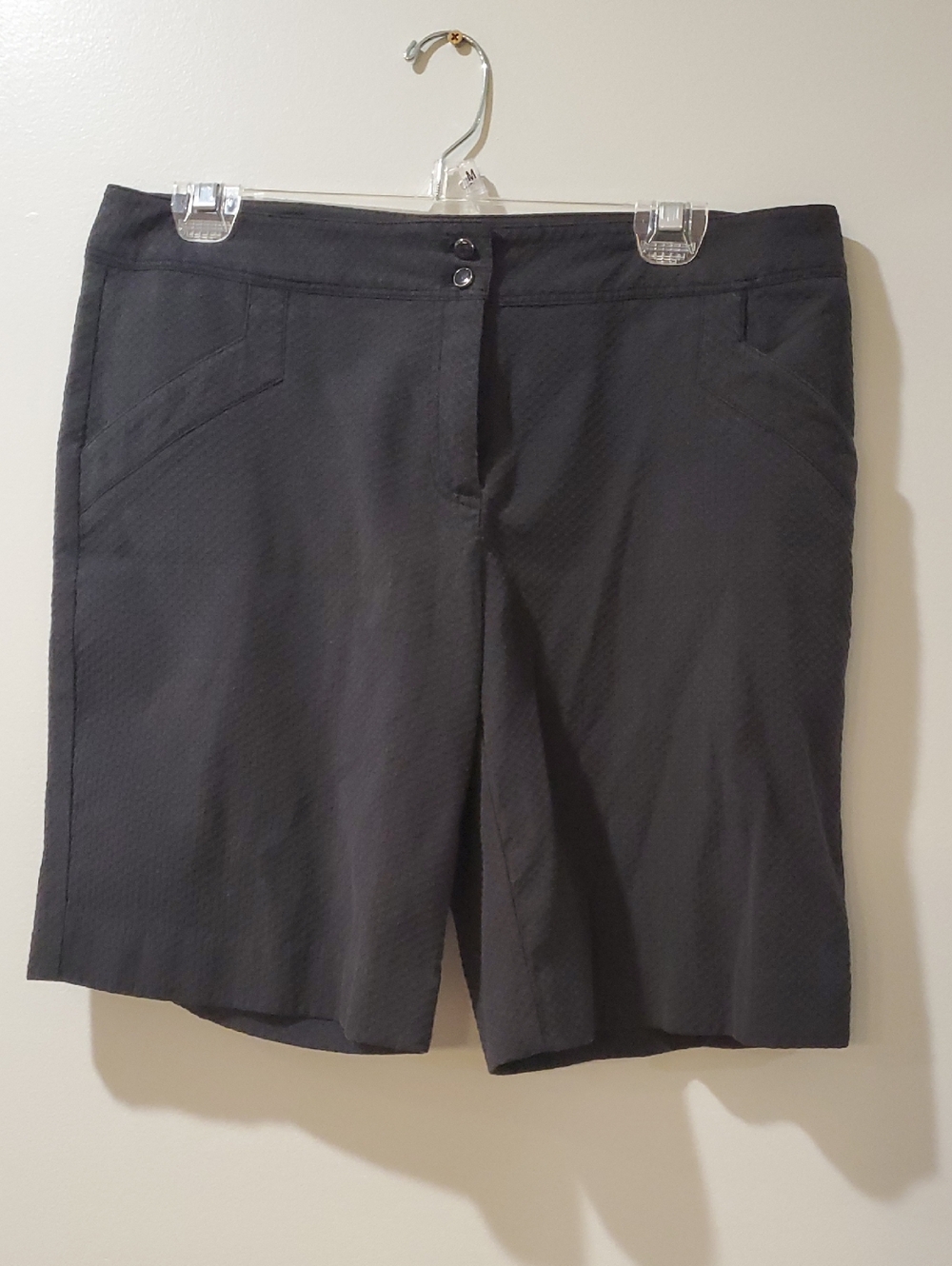 Izod Womens Black Shorts Size 8